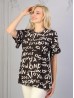 Fashionable Loose Top W/ Text Design 